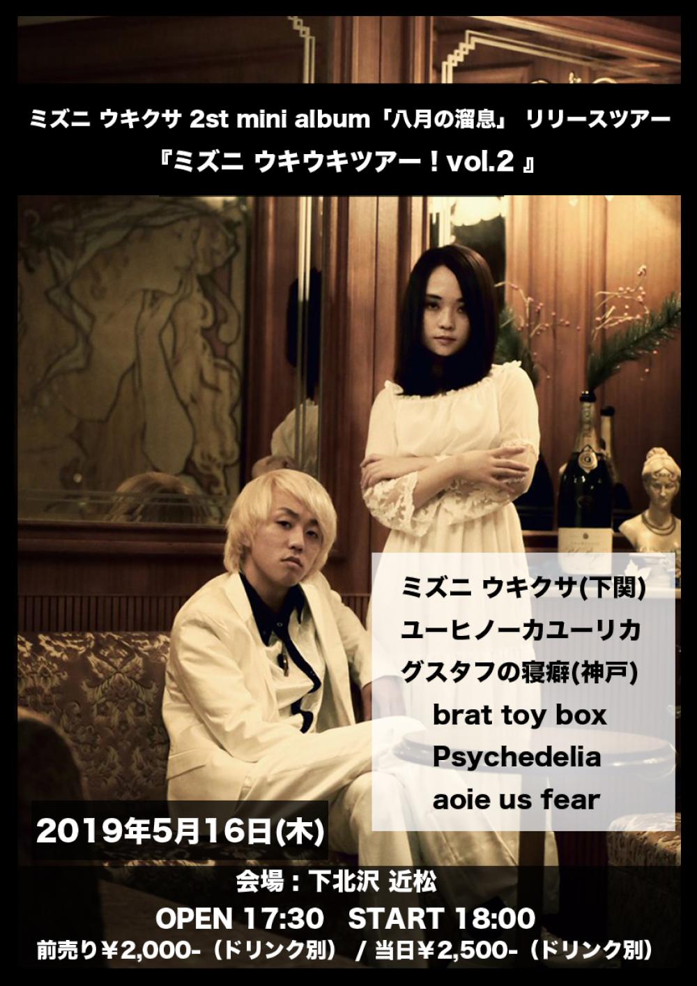 ミズニ ウキクサ 2st mini album「八月の溜息」 リリースツアー 『ミズニ ウキウキツアー！vol.2 』