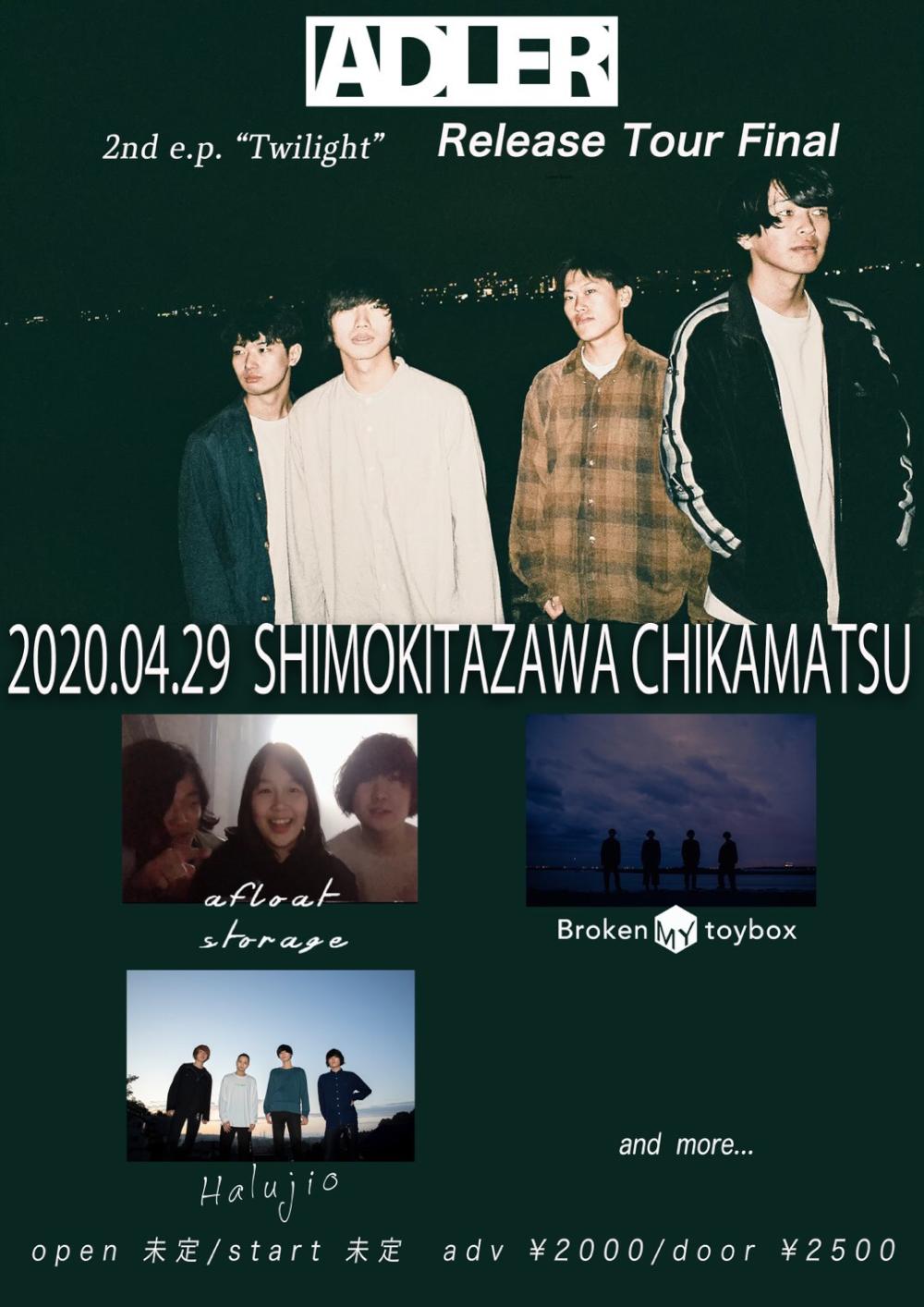 Adler 2nd e.p.「Twilight」Release Tour Final