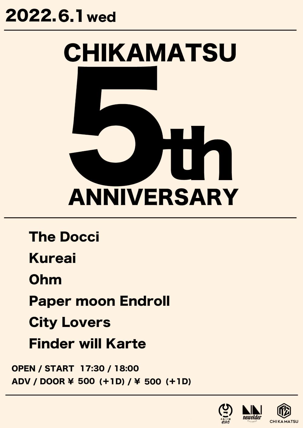 『CHIKAMATSU 5th ANNIVERSARY』