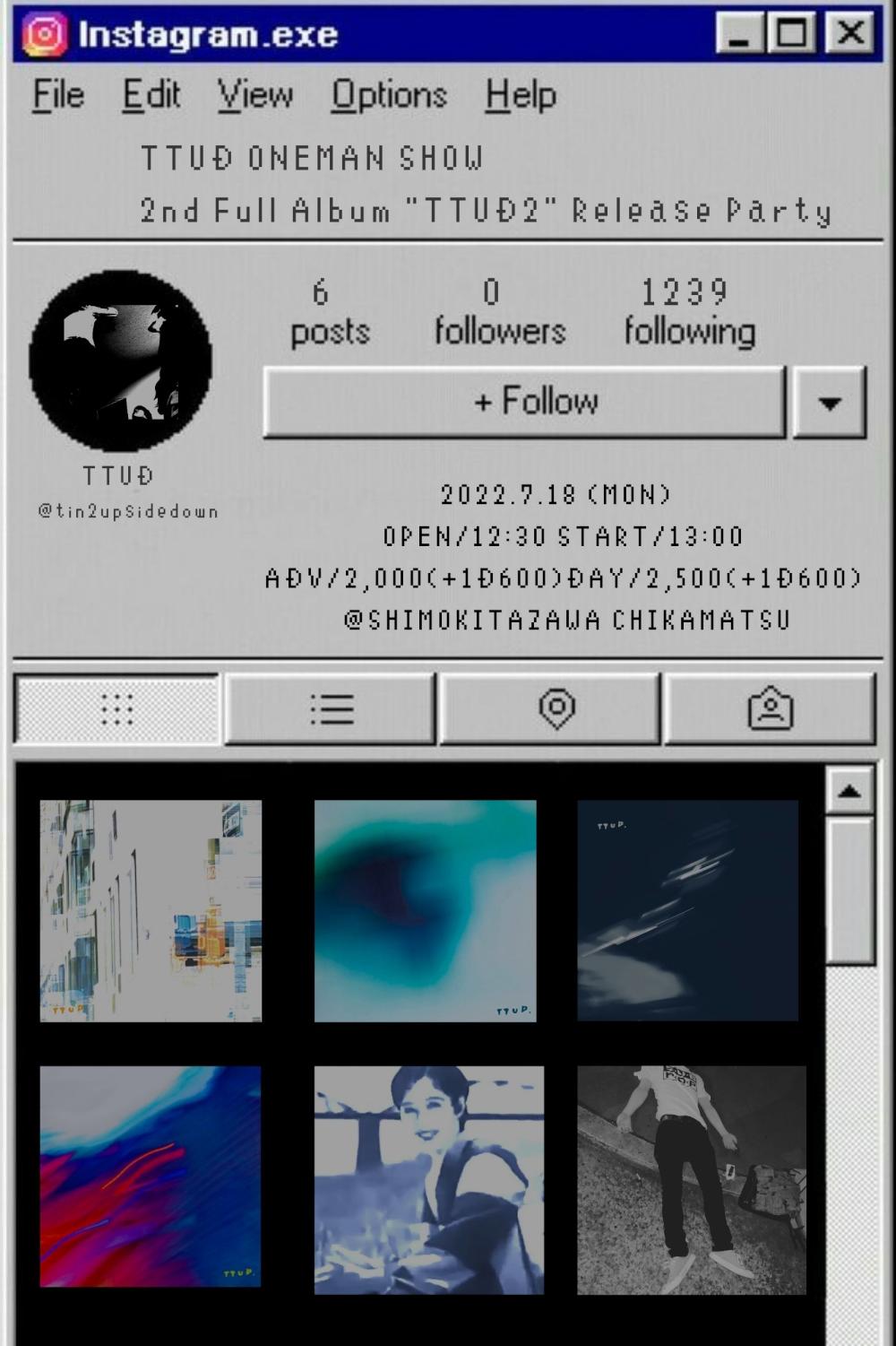 TTUD ONEMAN SHOW -2nd Full Album TTUD2 Release Party-