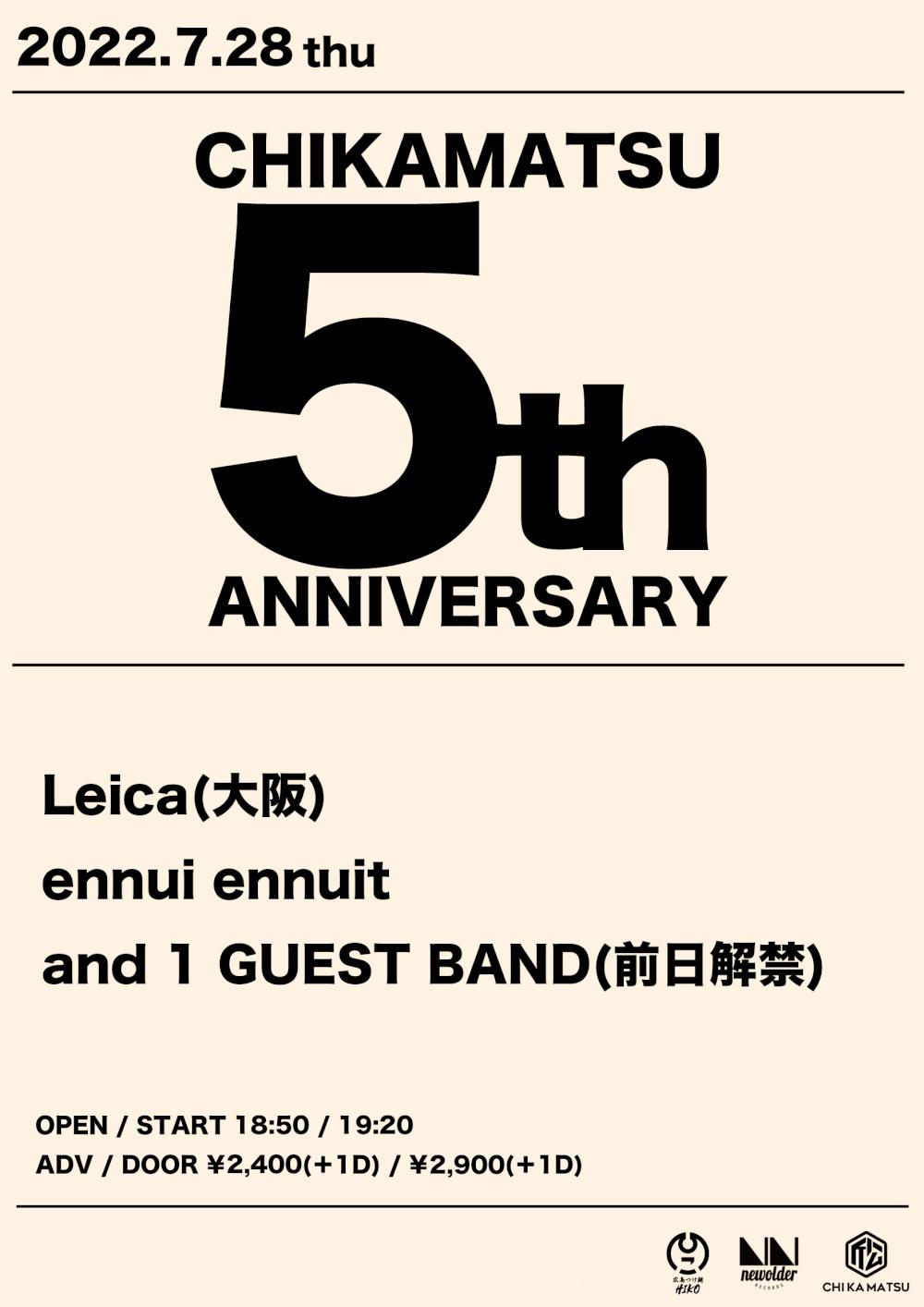 『CHIKAMATSU 5th ANNIVERSARY』