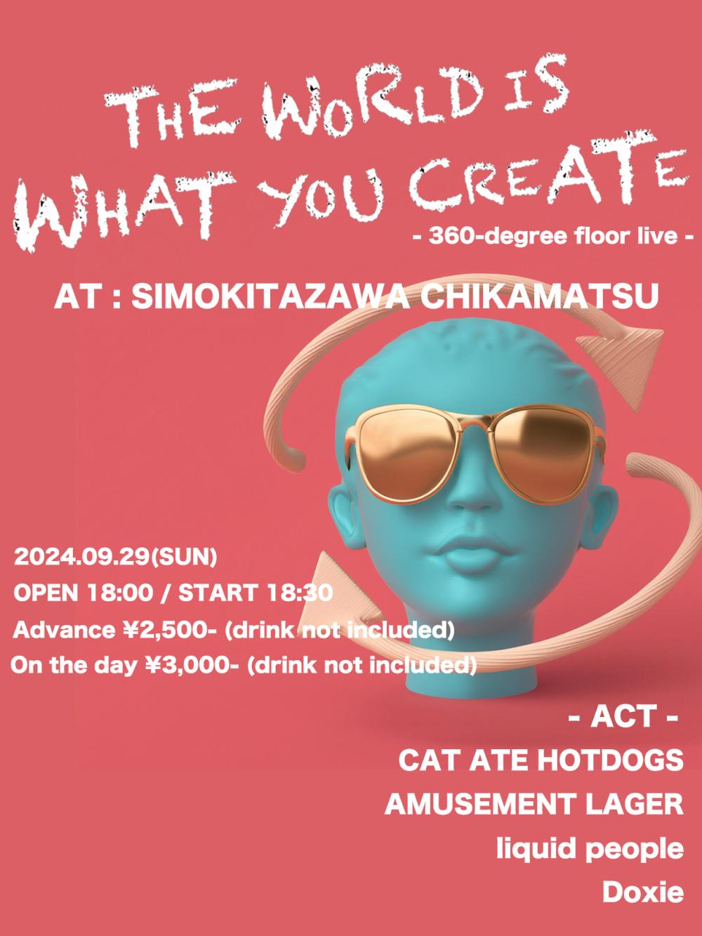 THE WORLD IS WHAT YOU CREATE -360-degree floor live - 