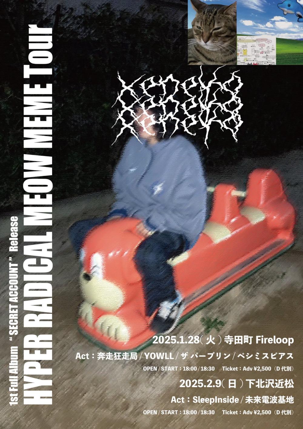 是猫 1st Full Album「SECRET ACCOUNT」release tour 『HYPER RADICAL MEOW MEME Tour』