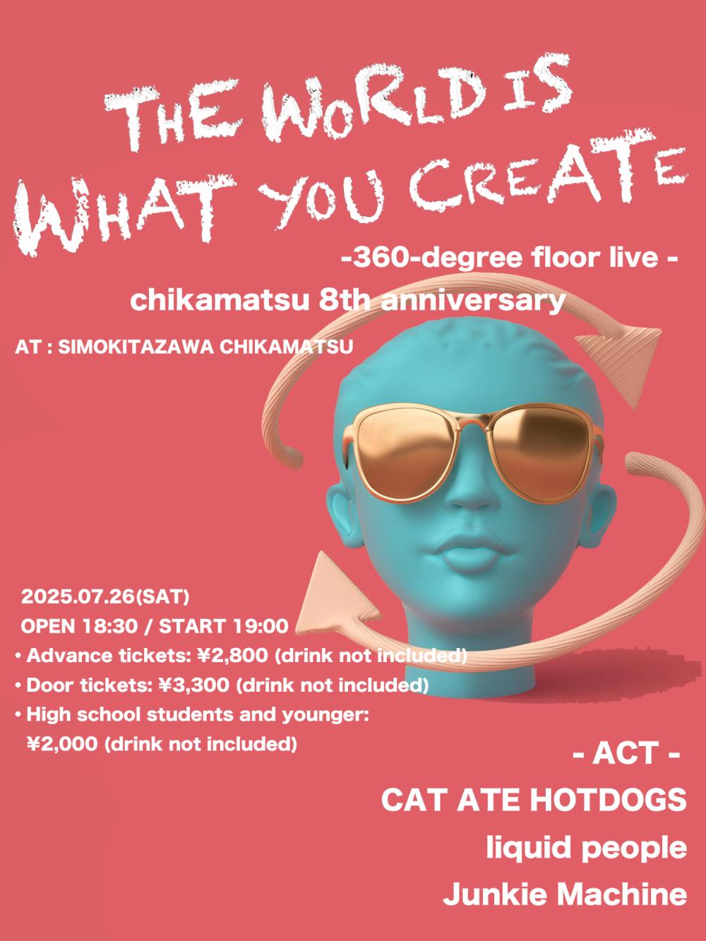 THE WORLD IS WHAT YOU CREATE -360-degree floor live - chikamatsu 8th anniversary