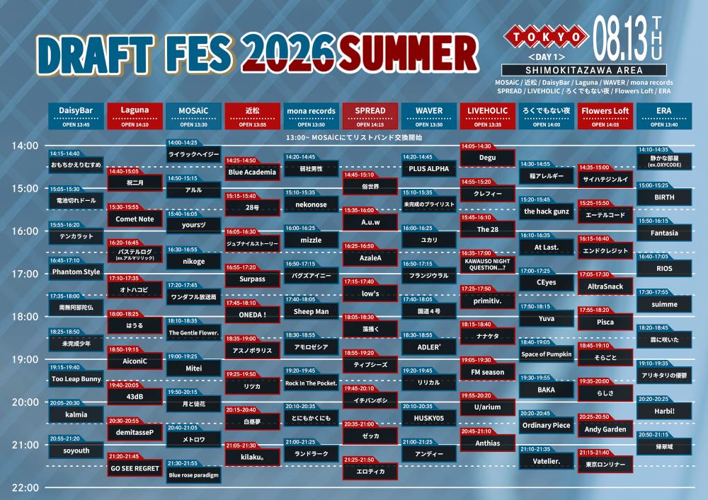 DRAFT FES 2026 SUMMER in TOKYO Day.1